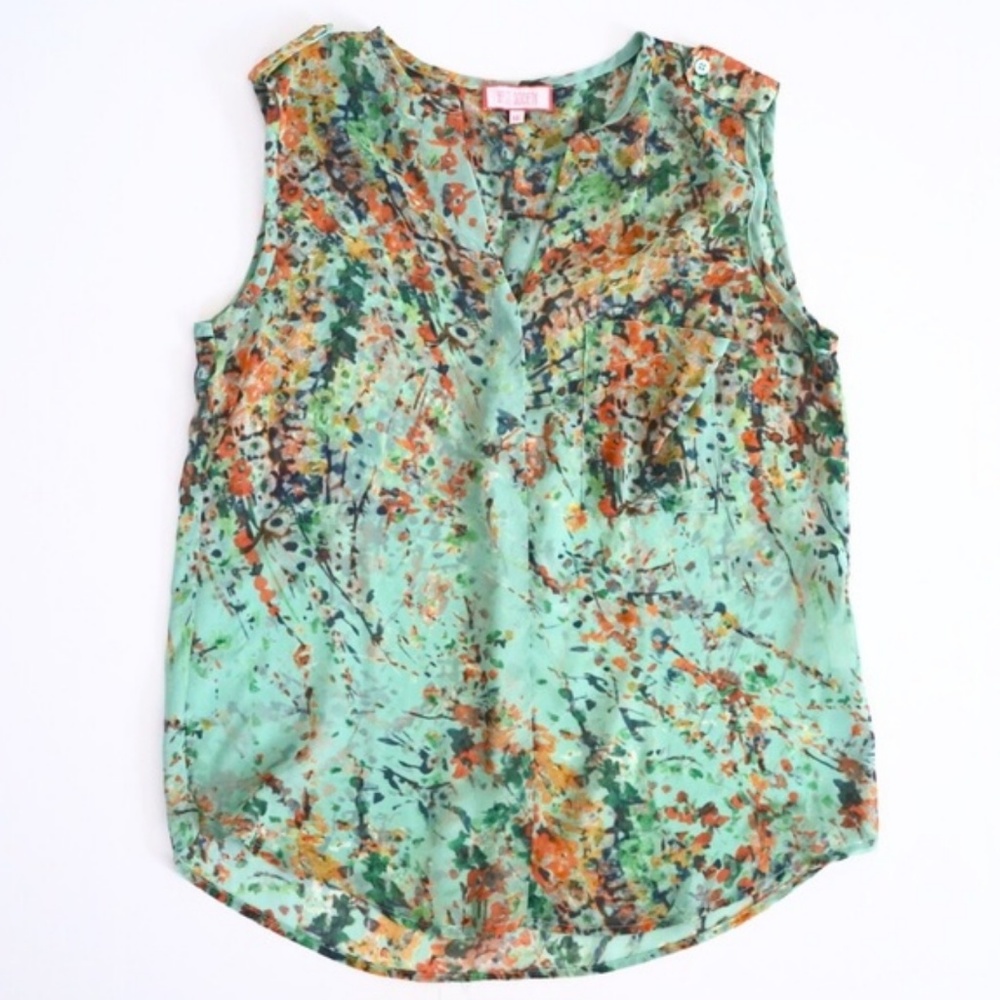 Best Society Floral Top, M